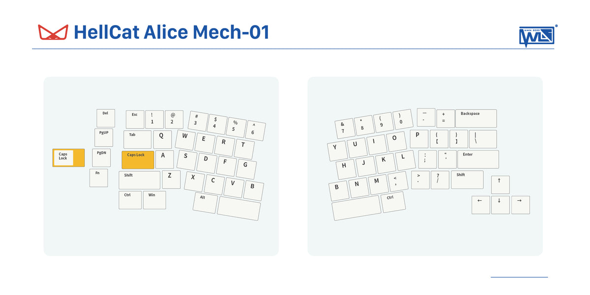 HellCat Alice Mech-01 Custom Mechanical Keyboard