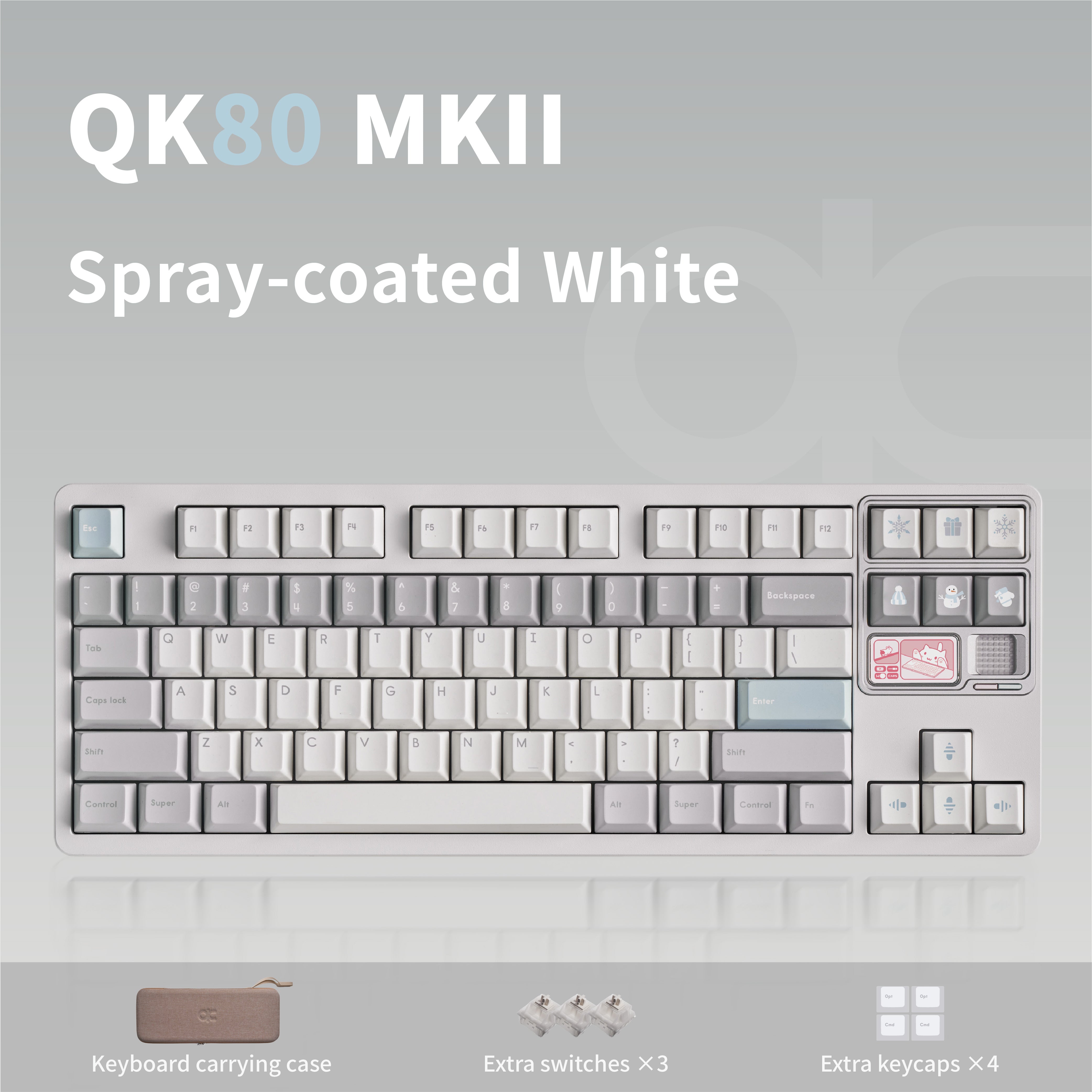 QK80 Mk2 Prebuilt Mechanical Keyboard – Qwertykeys
