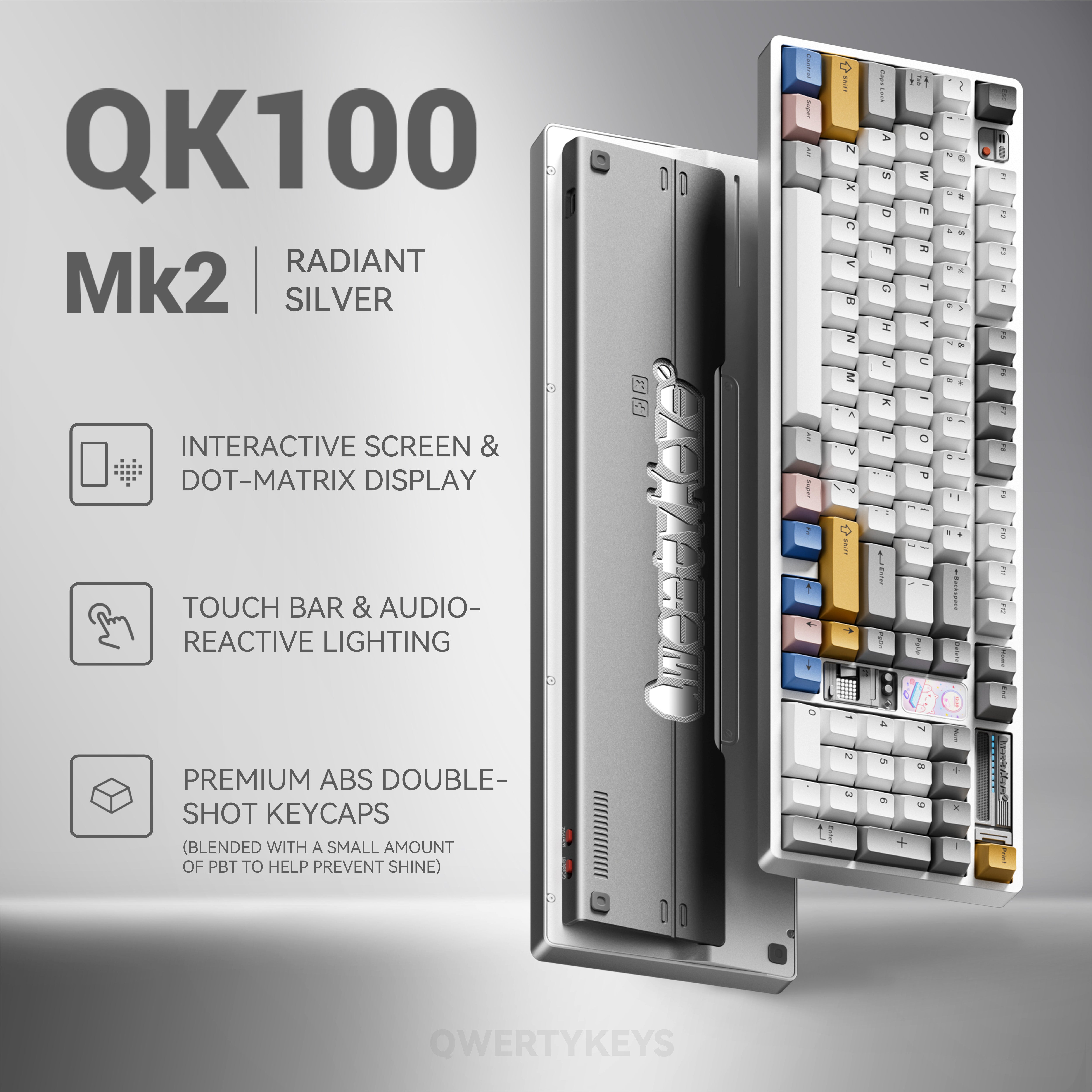 QK100 Mk2 Tri-mode Mechanical Keyboard (Launch on July 24 EDT