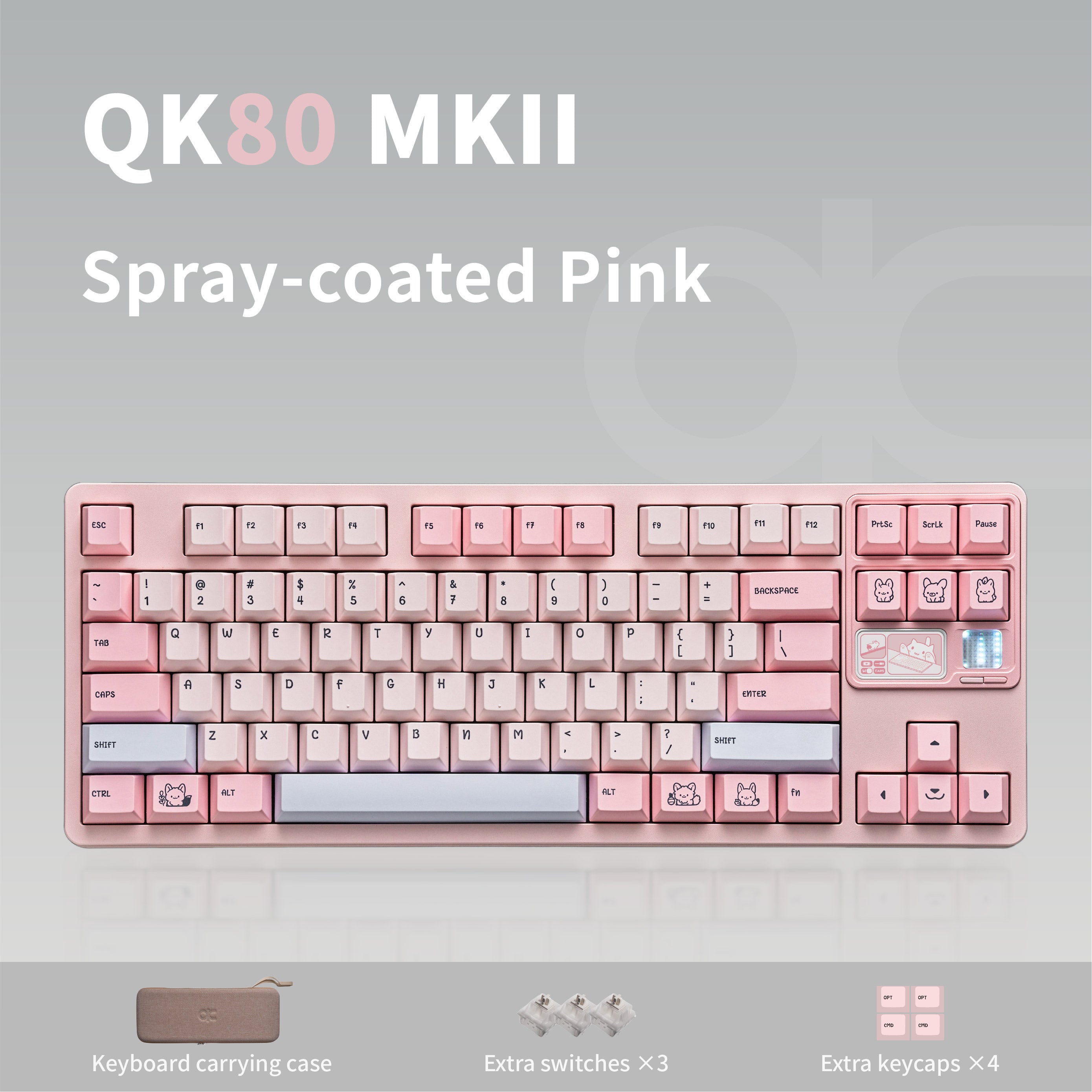 QK80 Mk2 Prebuilt Mechanical Keyboard – Qwertykeys