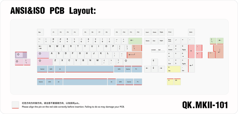 258 Keyboard Key QK101 Custom Mechanical Keyboard – Qwertykeys
