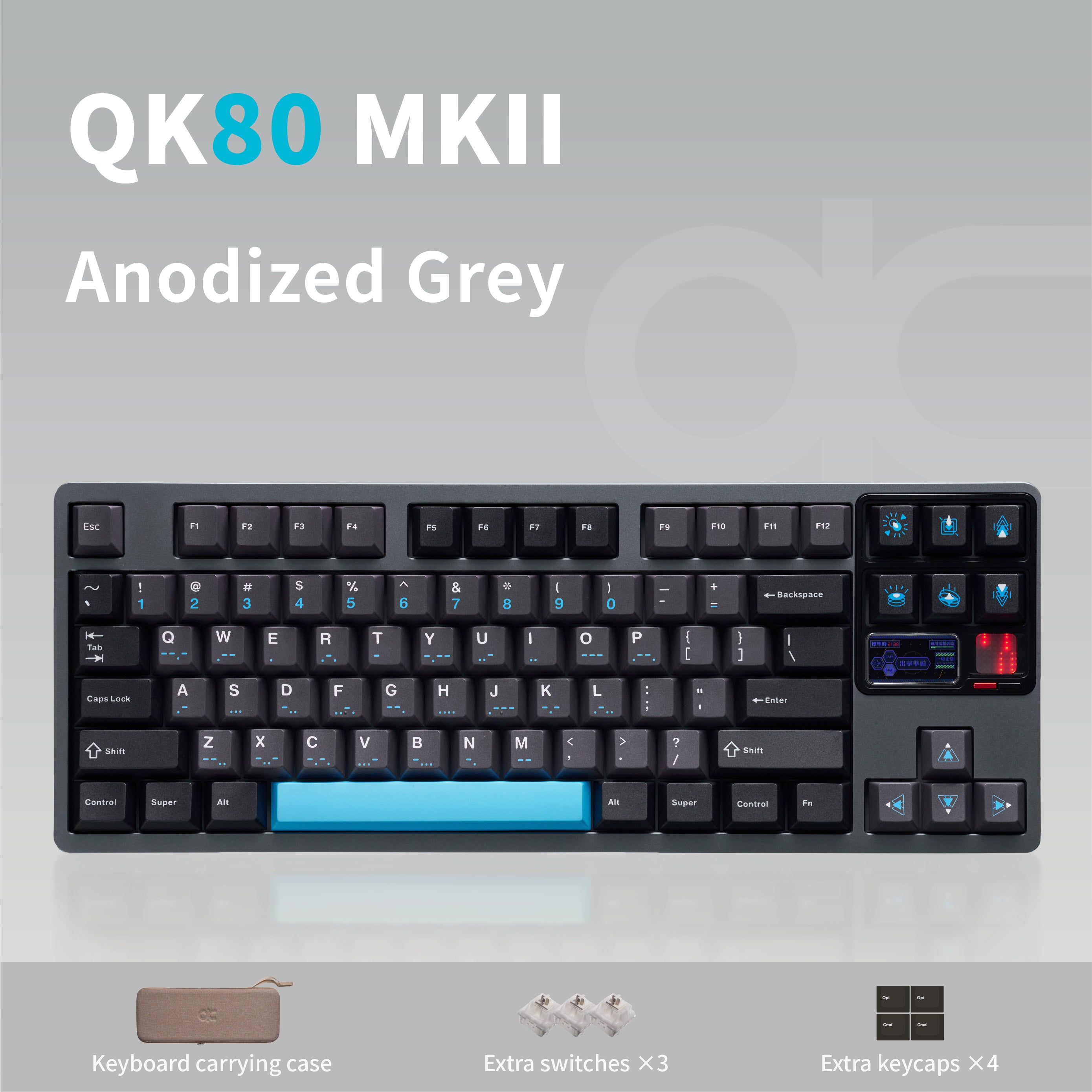 QK80 Mk2 Prebuilt Mechanical Keyboard – Qwertykeys