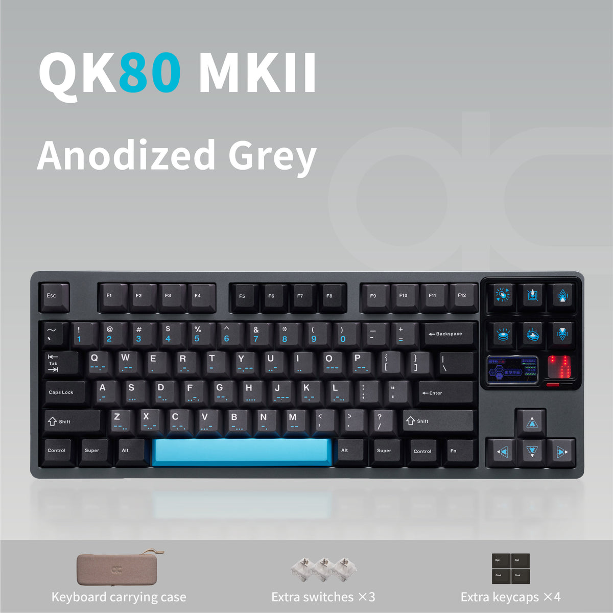 QK80 Mk2 Prebuilt Mechanical Keyboard – Qwertykeys