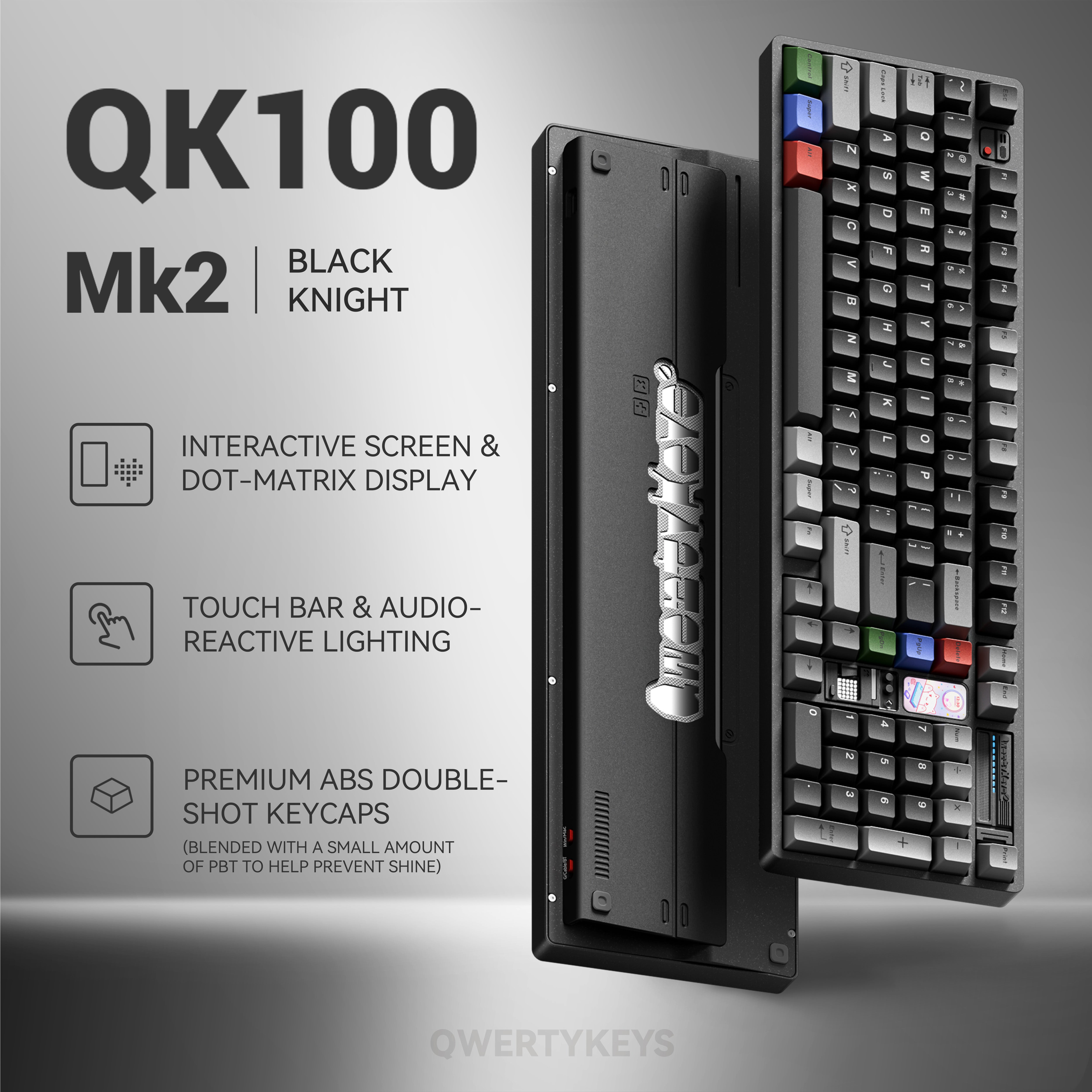 QK100 Mk2 Tri-mode Mechanical Keyboard – Qwertykeys