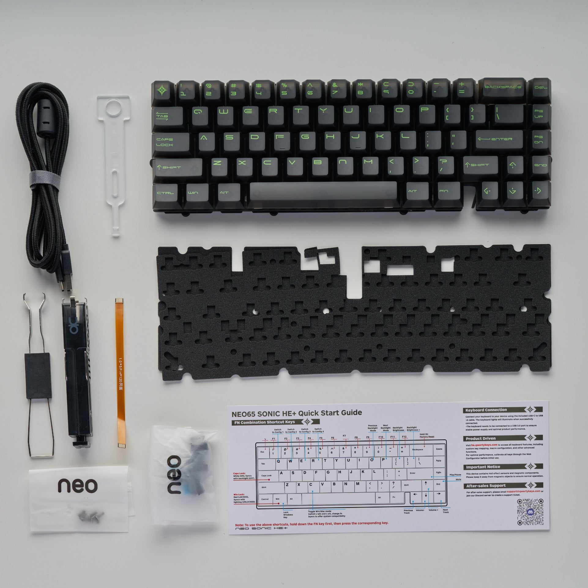 Neo65 Sonic He+ Hall Effect Custom Keyboard – Qwertykeys