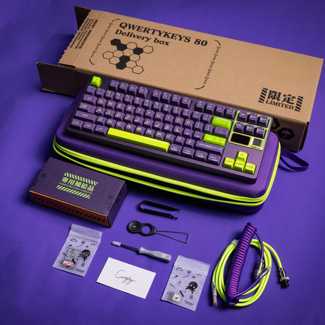 QWERTYKEYS QK80 組み立て済み 自作キーボード QK80 Mk2 Custom Mechanical Keyboard – Qwertykeys