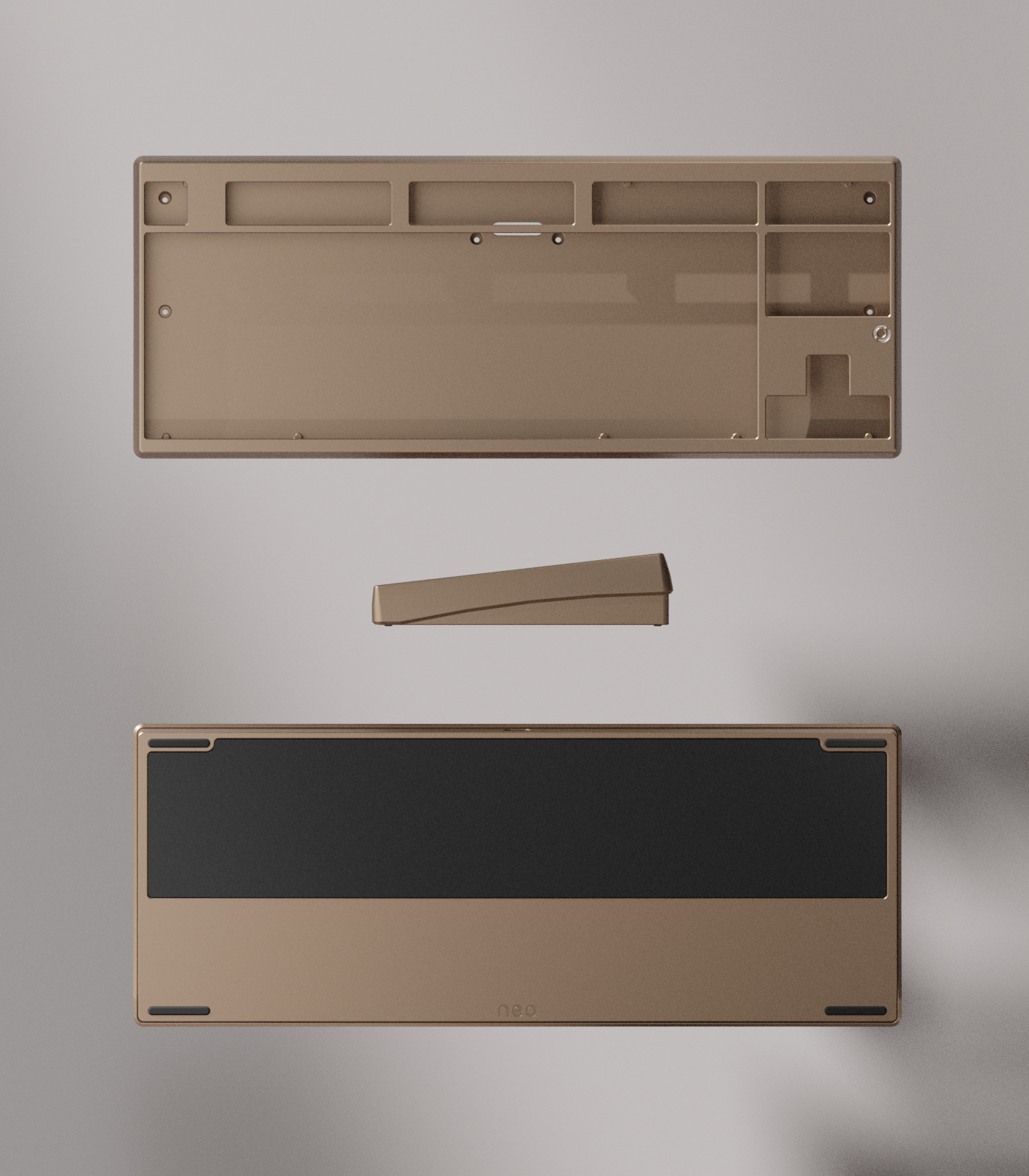 キーボード Neo 80 Champagne Tri-mode PCB POM Plate キーボード Neo 80 Champagne Tri-mode PCB POM Plate