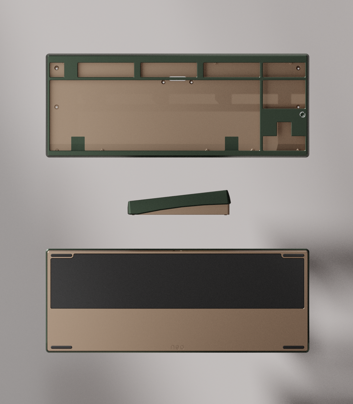 キーボード Neo 80 Champagne Tri-mode PCB POM Plate Qwertykeys Neo80 PCB – Divinikey