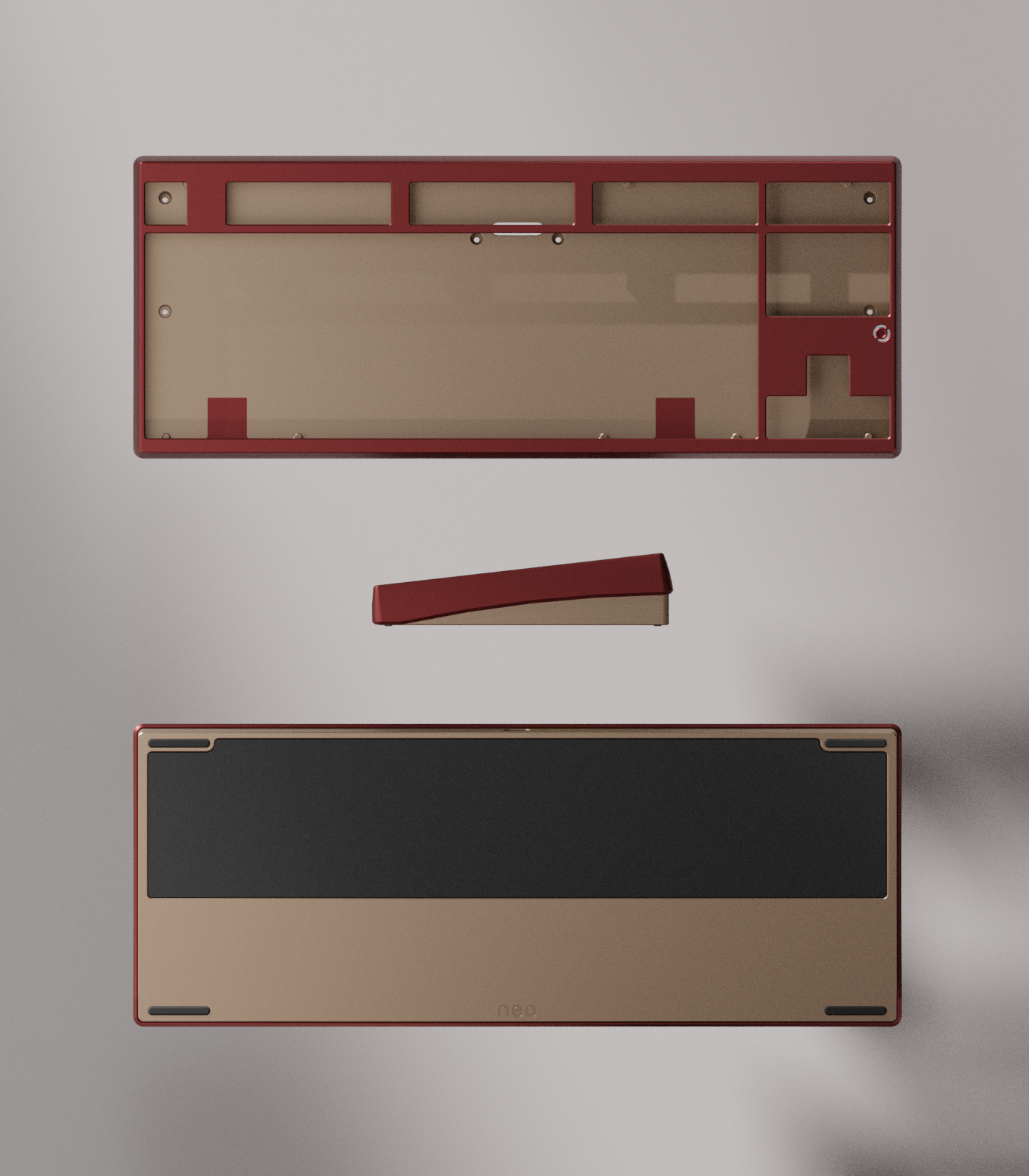 キーボード Neo 80 Champagne Tri-mode PCB POM Plate Neo80 – Qwertykeys